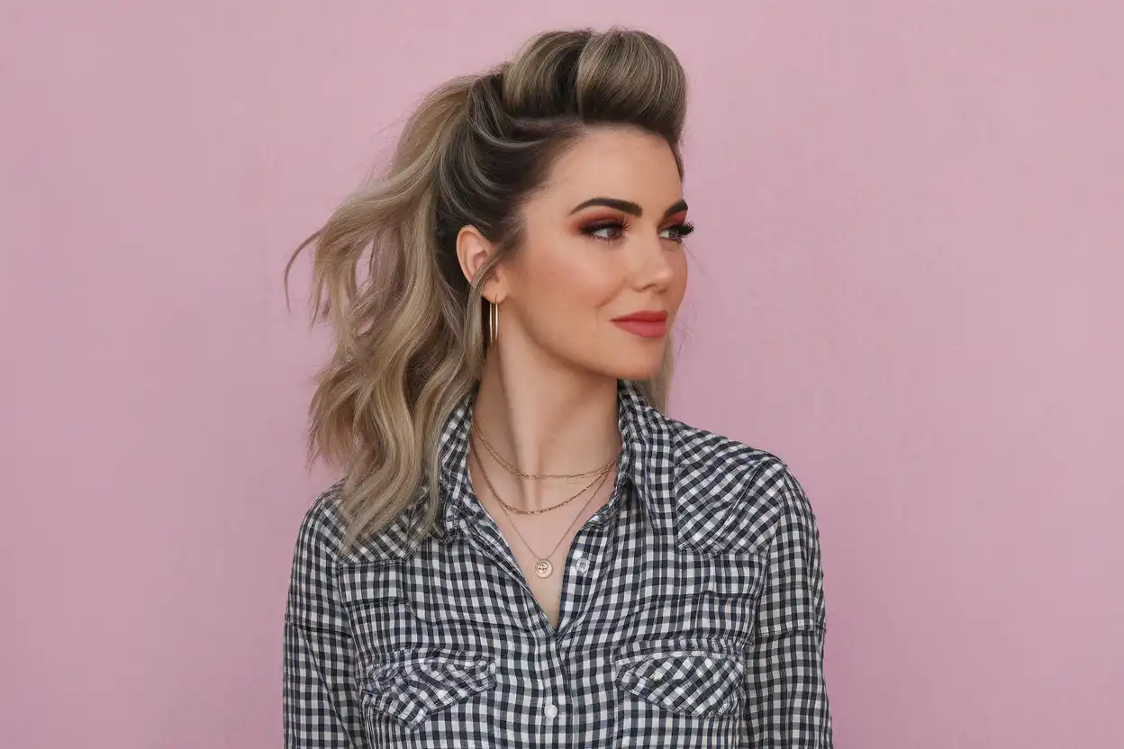 Step by step tutorial mastering the perfect half up half down hairstyle